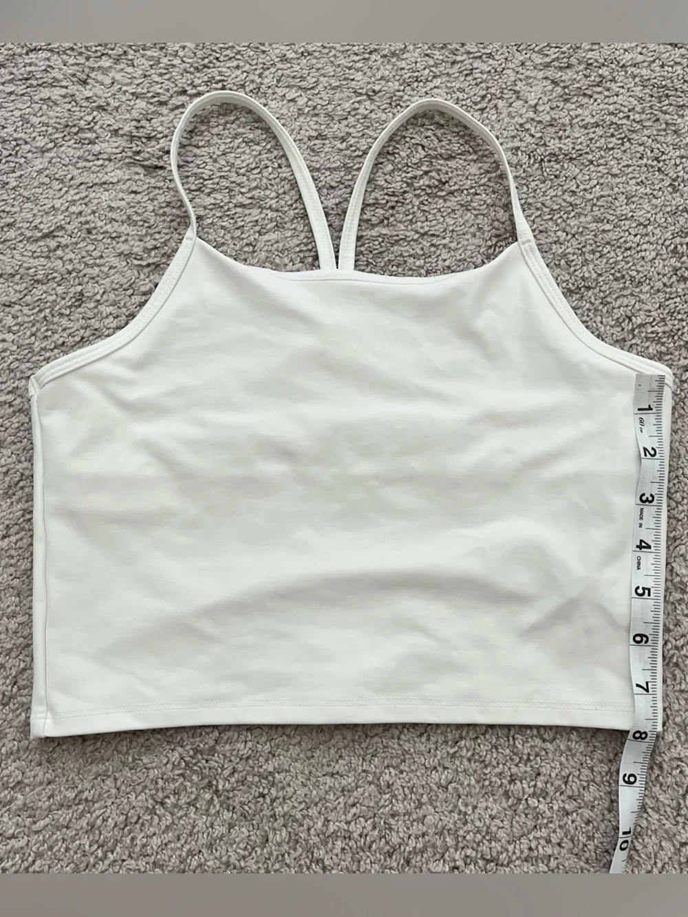Old Navy Active Powersoft White Racerback Sports Bra